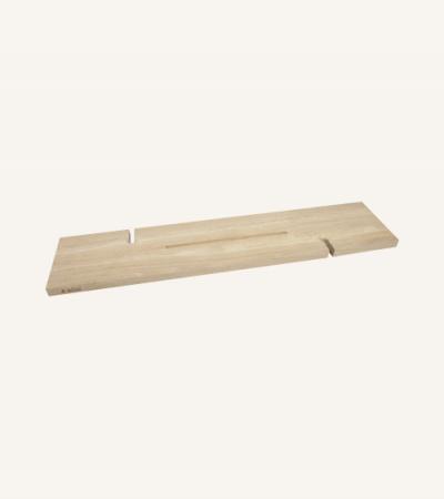 Badplank eiken naturel recht luxe 70 x 20 cm - 25 mm