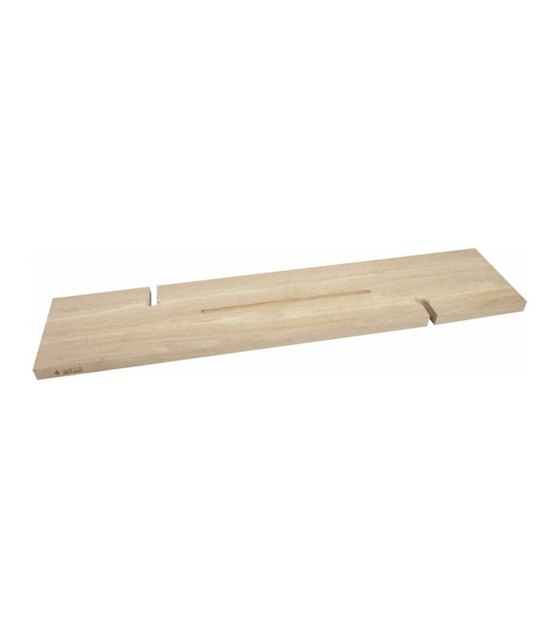 Badplank eiken naturel recht luxe 70 x 20 cm - 25 mm