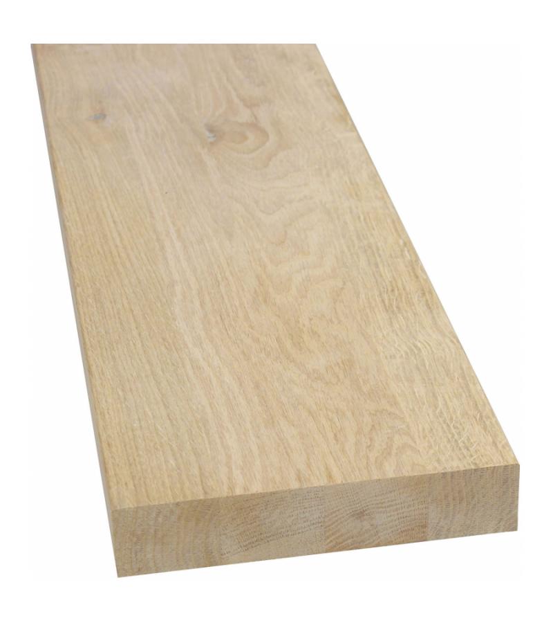 Eiken plank massief recht 60 x 20 cm - 40 mm