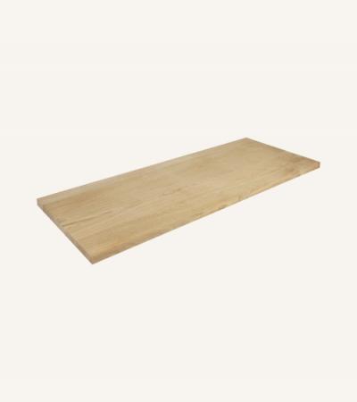 Eiken plank recht 120 x 40 cm - 25 mm