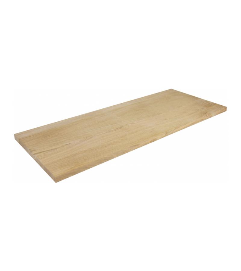 Eiken plank recht 120 x 40 cm - 25 mm