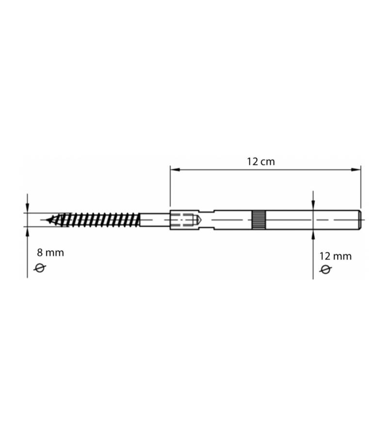 Blinde plankdrager 1 stuks