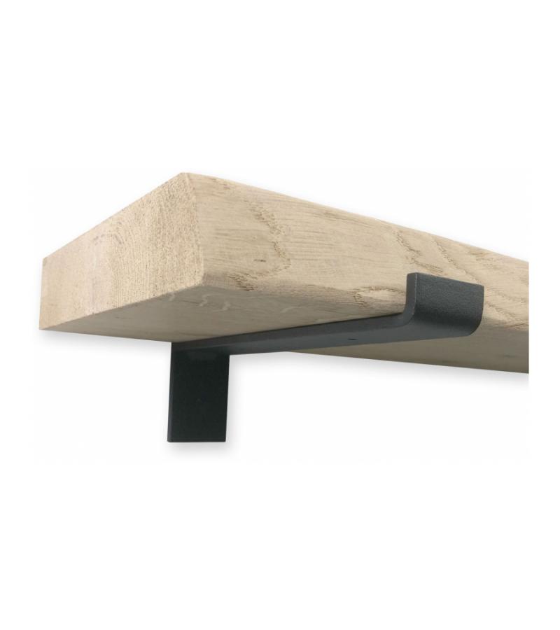 Metalen plankdragers zwart WoodBrothers 2 - 20 cm 2 stuks